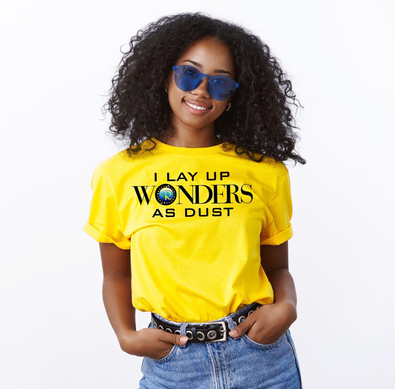 Official T-Shirt Design - Yellow (I Lay Up Gold As Dust)